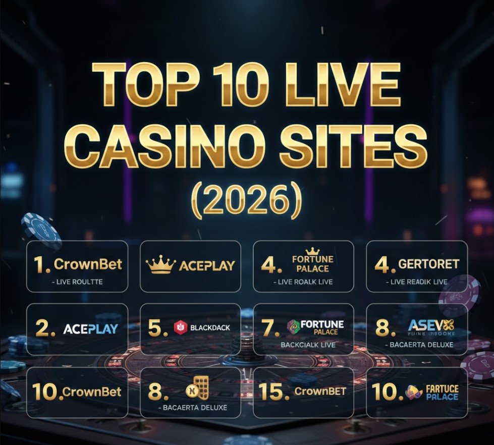 Top 10 Live Casino Sites (2026)
